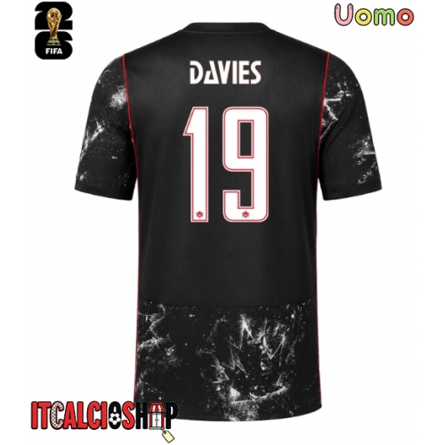 Canada Alphonso Davies #19 Seconda Maglia Mondiali 2026 Manica Corta